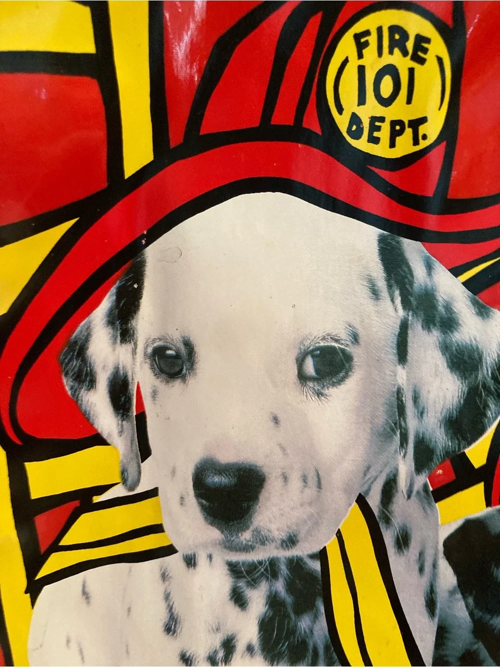 Vintage Kids Red Dalmatian Firefighter Backpack -  Like New